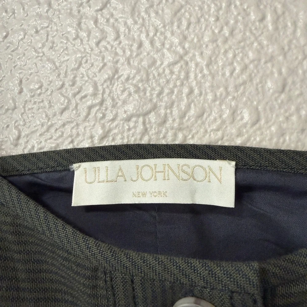 NWOT ULLA JOHNSON Cleo Midi Dress Pleated Green Vacation Holiday Summer Resort 4 - Picture 10 of 11